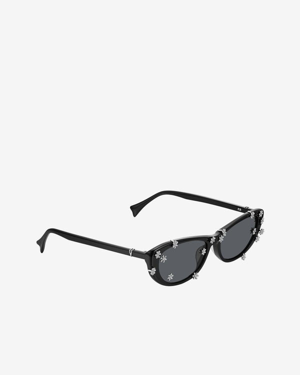 Yvmin - Women's Flower Sunglasses - (Black/Black)
