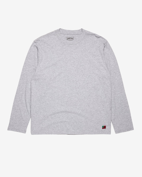 Denim Tears - Men's Long Sleeve Flag Tee - (Grey)