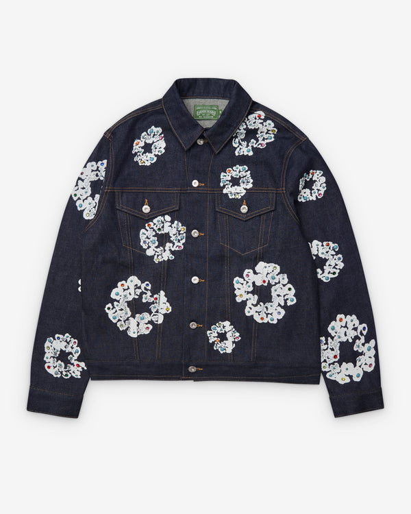 Denim Tears - Men's Studded Cotton Wreath Denim Jacket - (Selvedge)
