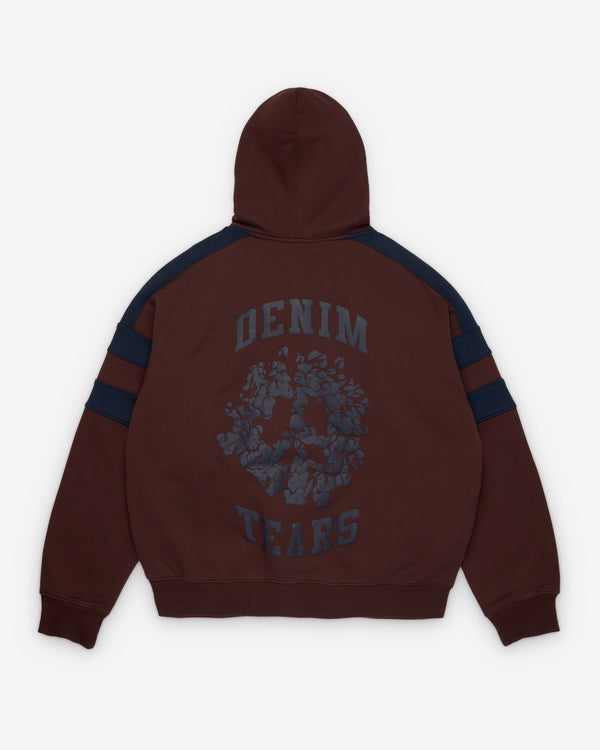 Denim Tears - Men's Denim U Paneled Zip Hoodie - (Brown)