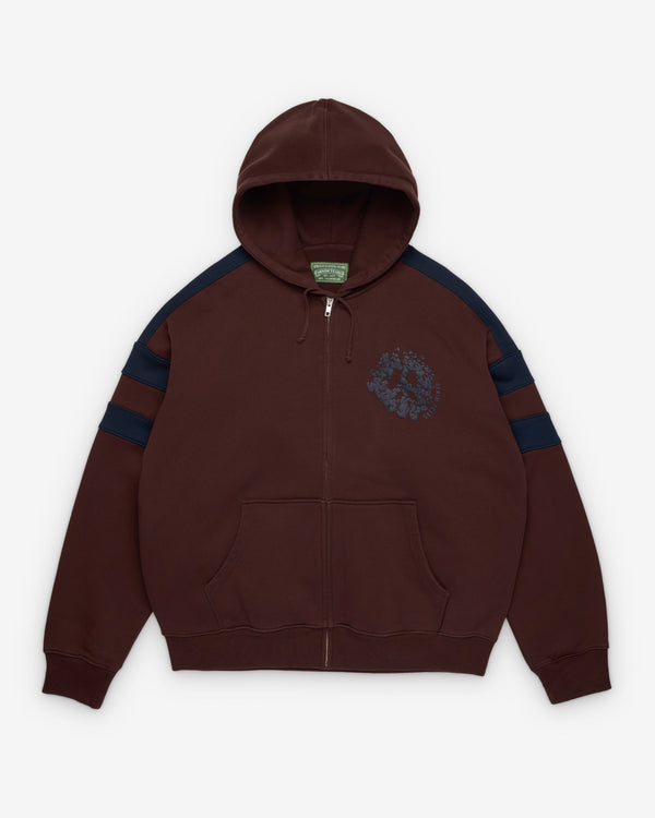 Denim Tears - Men's Denim U Paneled Zip Hoodie - (Brown)