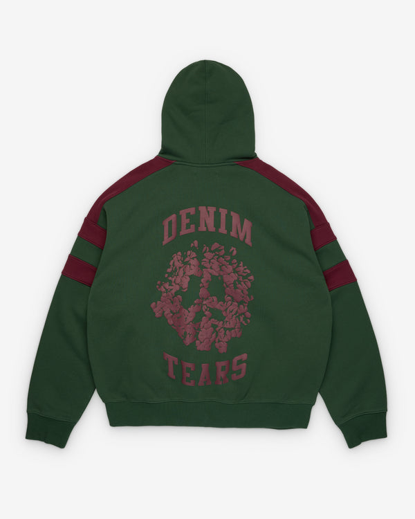 Denim Tears - Men's Denim U Paneled Zip Hoodie - (Green)