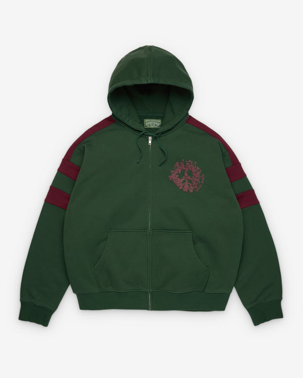 Denim Tears - Men's Denim U Paneled Zip Hoodie - (Green)