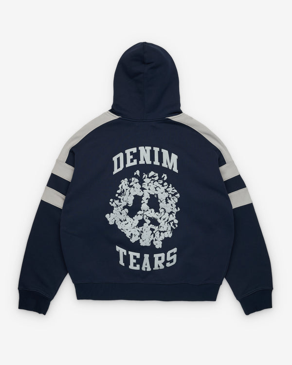 Denim Tears - Men's Denim U Paneled Zip Hoodie - (Navy)