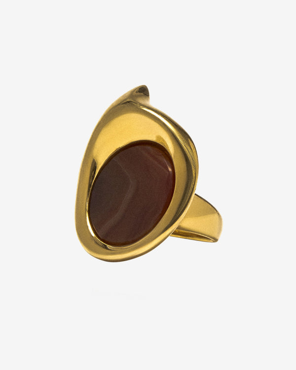 Panconesi - Dusk Ring Small - (Red Agate)