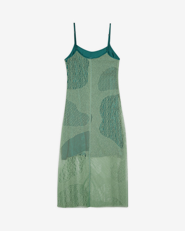 Brain Dead - Women's Engineered Cloud Mesh Slip Dress - (Green)