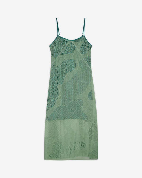 Brain Dead - Women's Engineered Cloud Mesh Slip Dress - (Green)