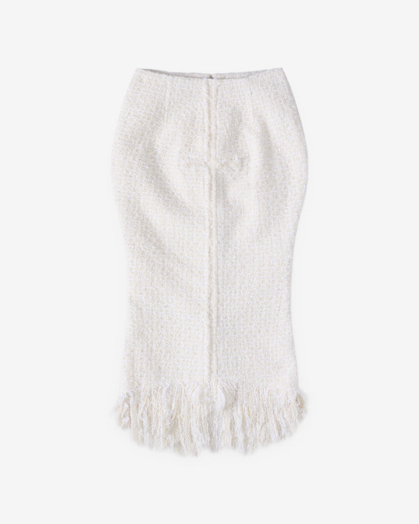 Matières Fécales - Women's Mademoiselle Tweed Skirt - (Tofu)