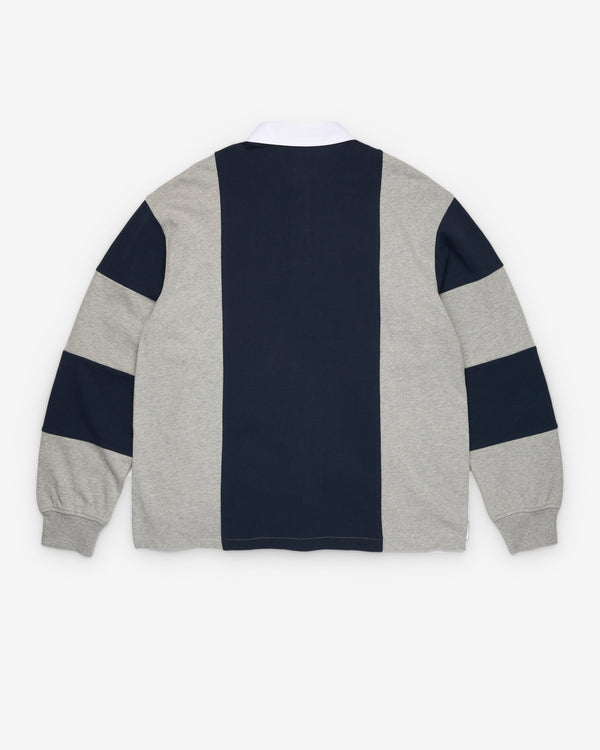 Denim Tears - Men's Flag Rugby Shirt - (Grey/Navy)