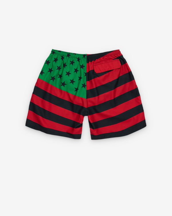 Denim Tears - Men's Flag Swim Trunk - (Red/Black)