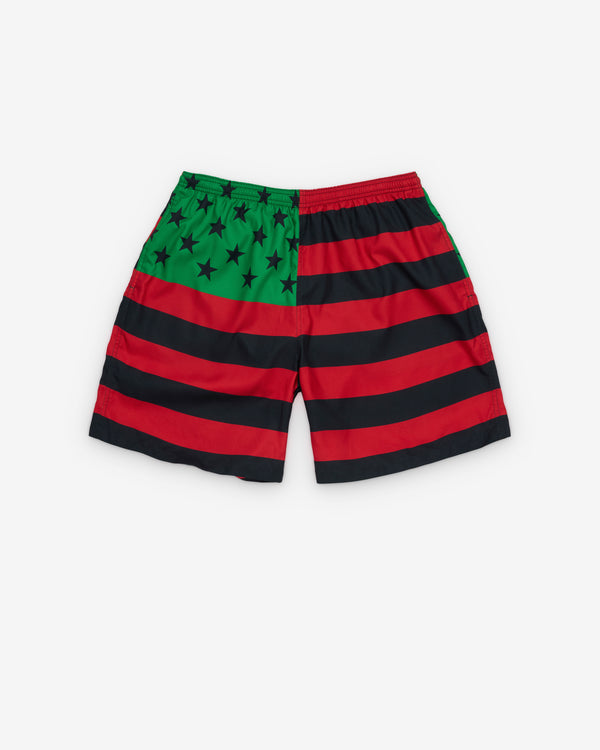 Denim Tears - Men's Flag Swim Trunk - (Red/Black)