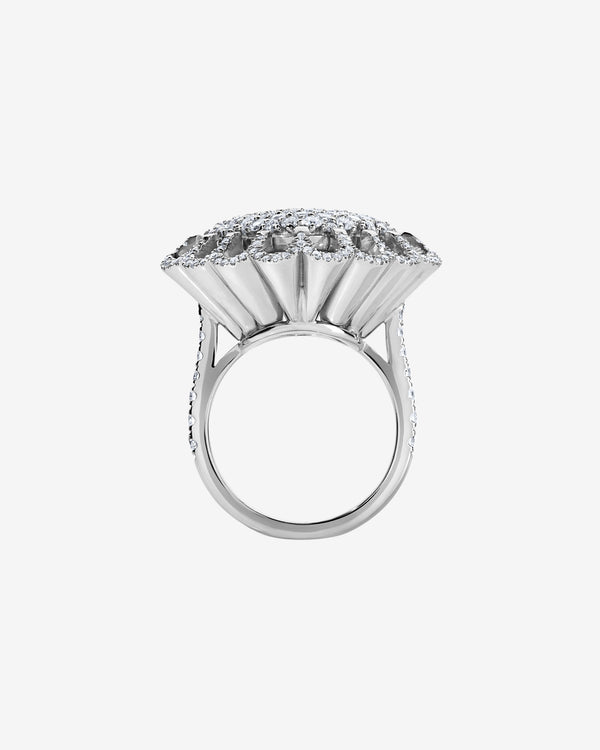 Mindi Mond - Women's Floating All Diamond Ring - (White Gold)