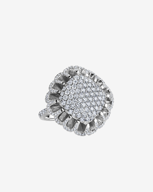 Mindi Mond - Women's Floating All Diamond Ring - (White Gold)