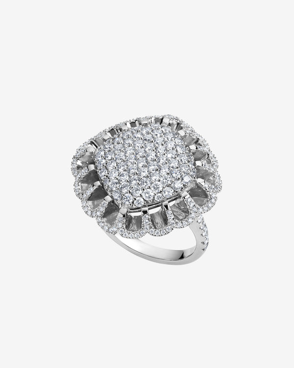 Mindi Mond - Women's Floating All Diamond Ring - (White Gold)