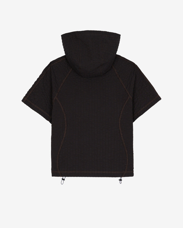 Brain Dead - Women's Gingham Hooded Top - (Black)