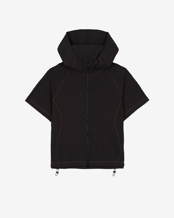 Brain Dead - Women's Gingham Hooded Top - (Black)