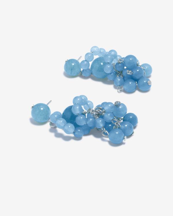 Completedworks - Women's Quartz Bead Earrings - (Blue)
