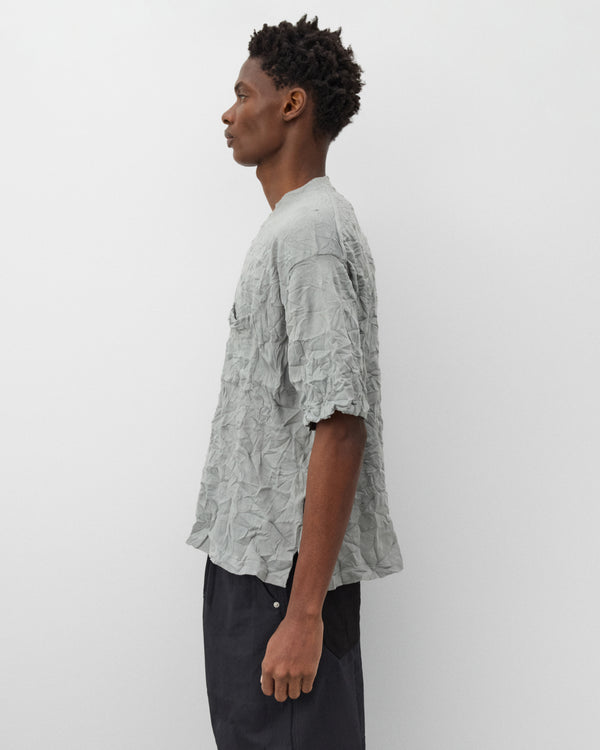 CDG Homme - Men's Crinkled Sweater - (Grey)