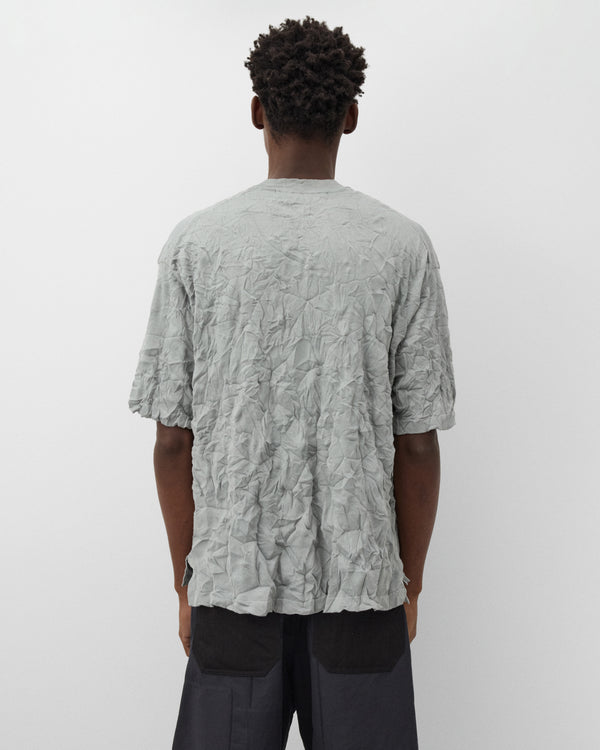 CDG Homme - Men's Crinkled Sweater - (Grey)