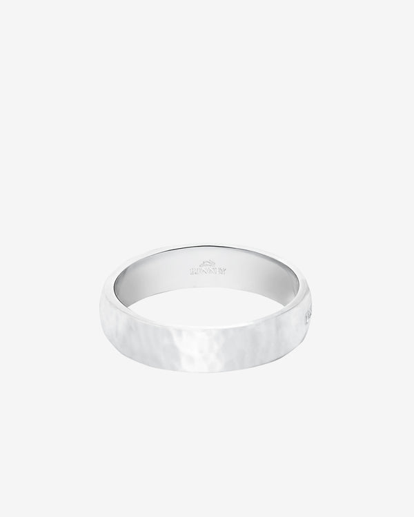 Bunney - Men's Hammered Band - (Silver)
