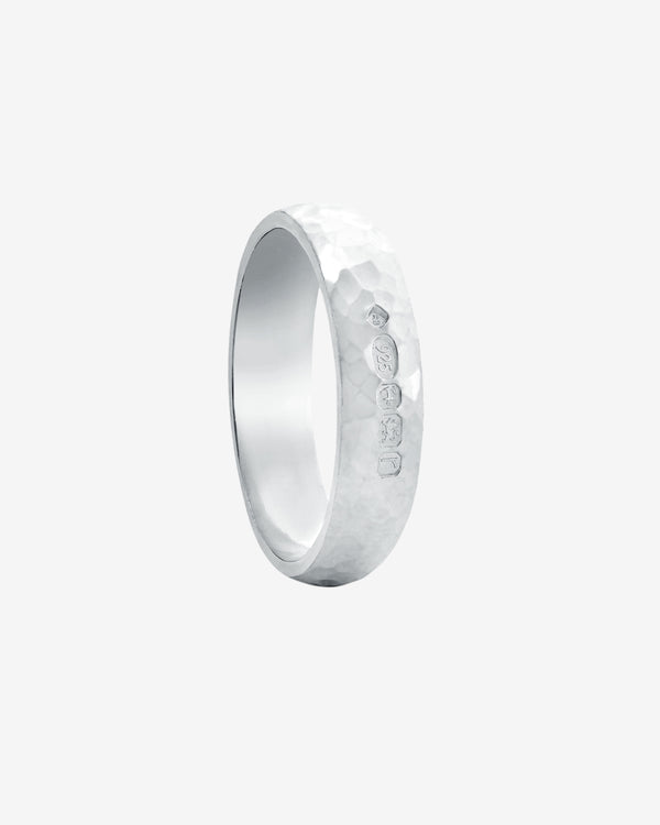 Bunney - Men's Hammered Band - (Silver)