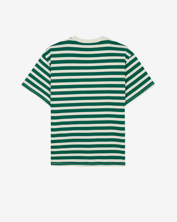 Brain Dead - Men's Heavyweight Stripe T-Shirt - (Green)