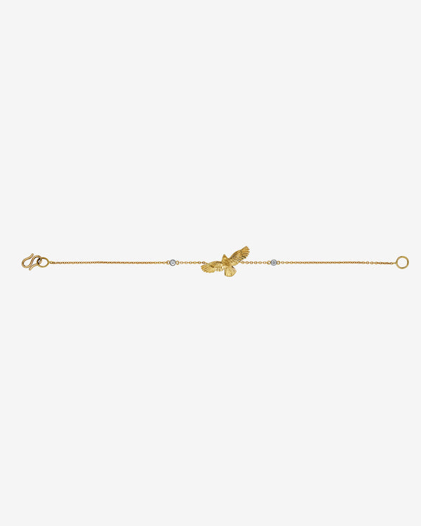 NVW - Women's Honesty Diamond Raven Bracelet - (Yellow Gold)