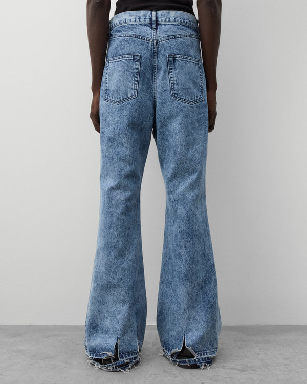 Junya Watanabe Man - Men's Flared Bootcut Jeans - (Indigo)