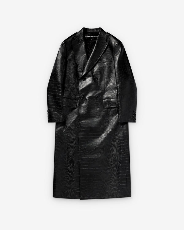 Junya Watanabe - Women's Embossed Double Breasted Coat - (Black)