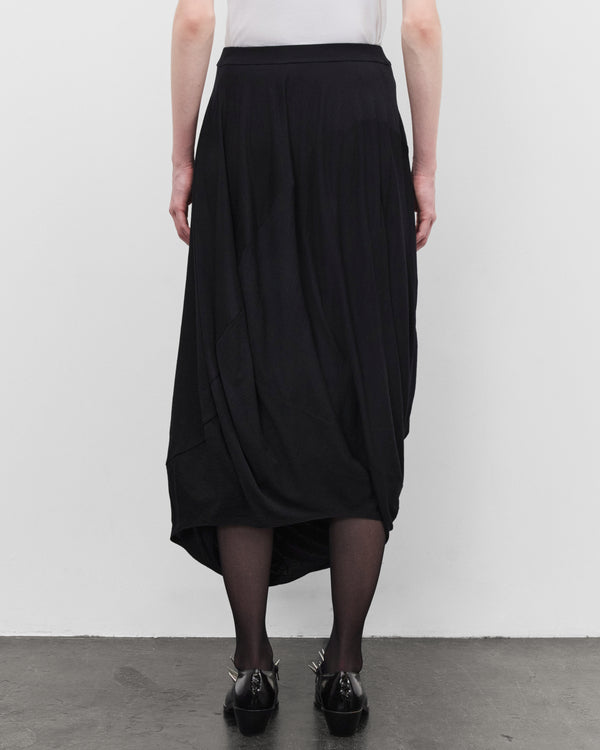 Junya Watanabe - Women's Draped Wool Skirt - (Black)