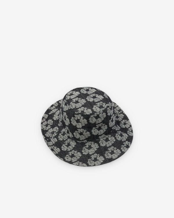 Denim Tears - Men's Jacquard Wreath Bucket Hat - (Washed Black)
