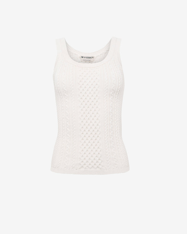 JW Anderson - Women's Cable Tank Top - (Ivory)