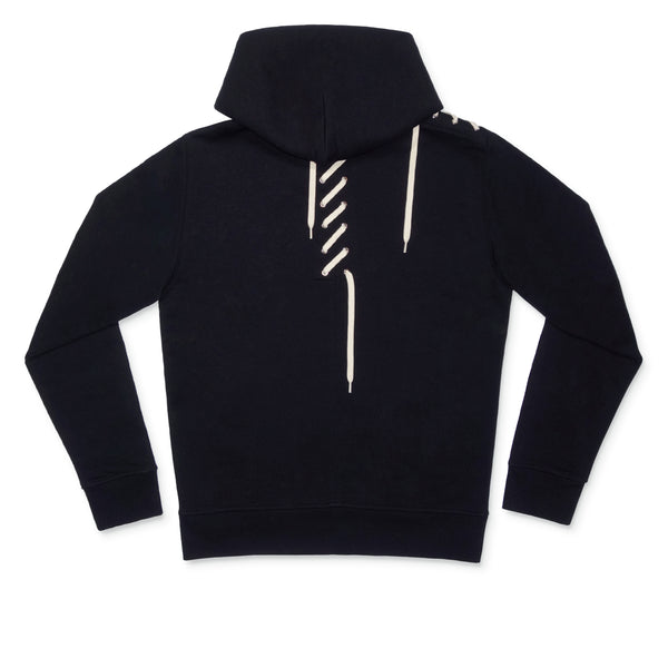 Craig Green - Men's Laced Hoodie - (Black Cream)