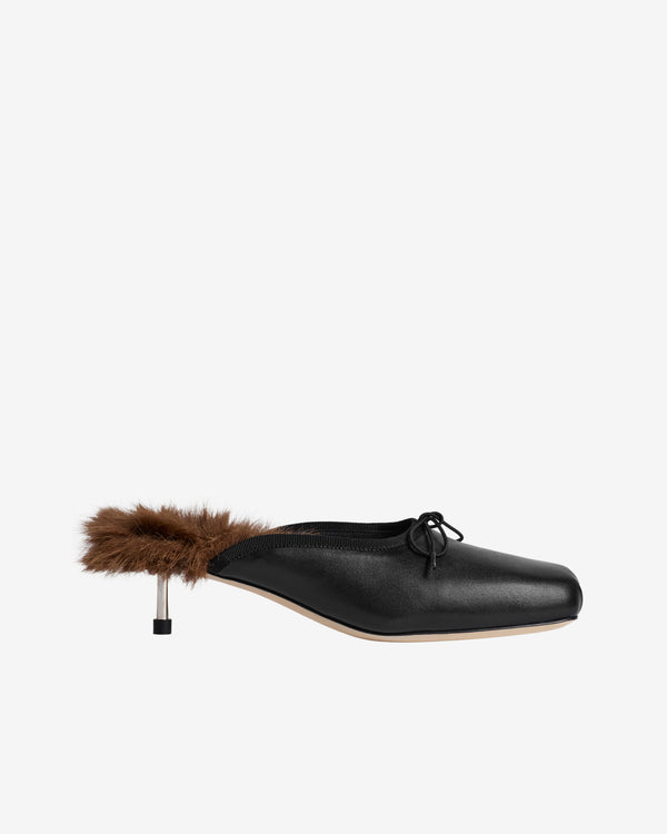 Simone Rocha - Women's Pointe Mule Heel - (Black/Black)