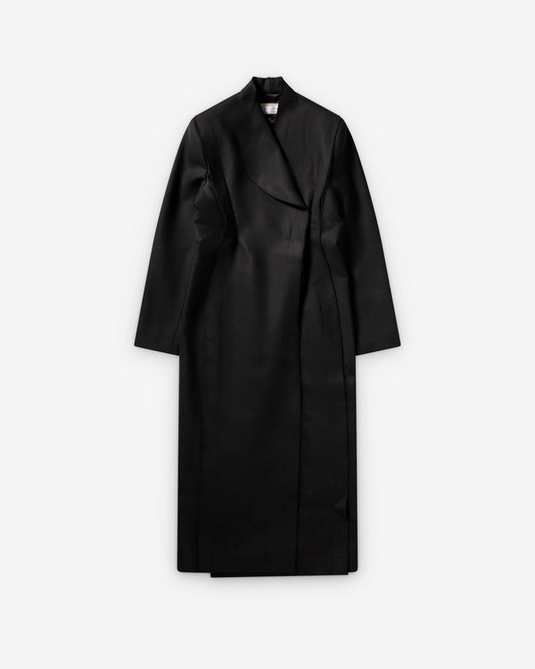 Litkovska - Women's Sculpted Wool Coat - (Black)
