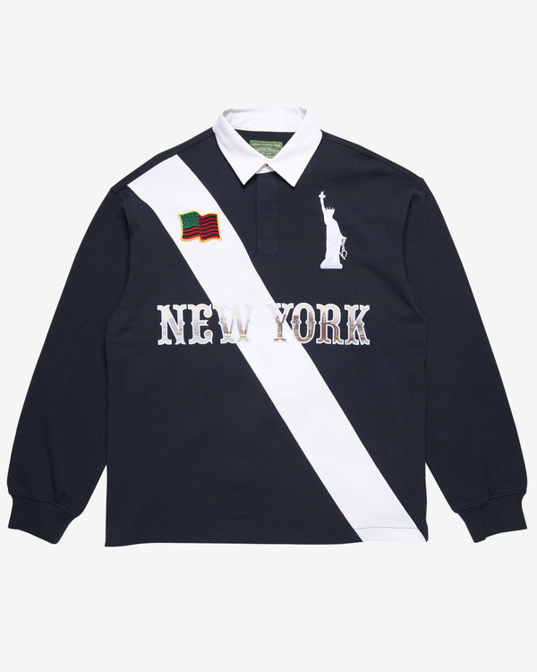 Denim Tears - Men's Lady Liberty Rugby - (Navy)