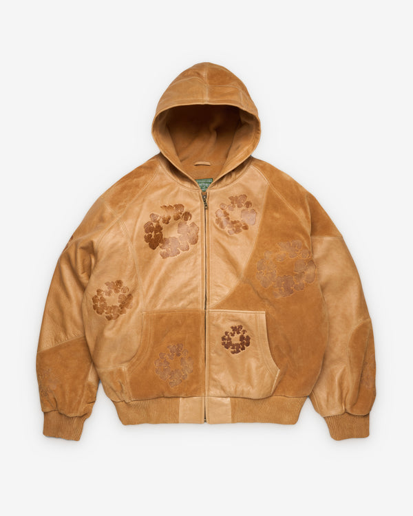 Denim Tears - Men's Leather Wreath Hoodie - (Brown)