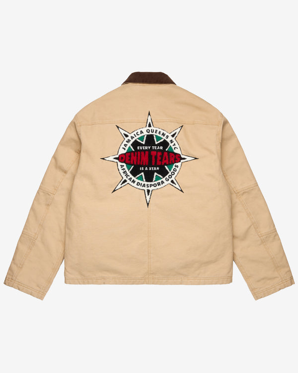 Denim Tears - Men's Liberty Star Workwear Jacket - (Khaki)