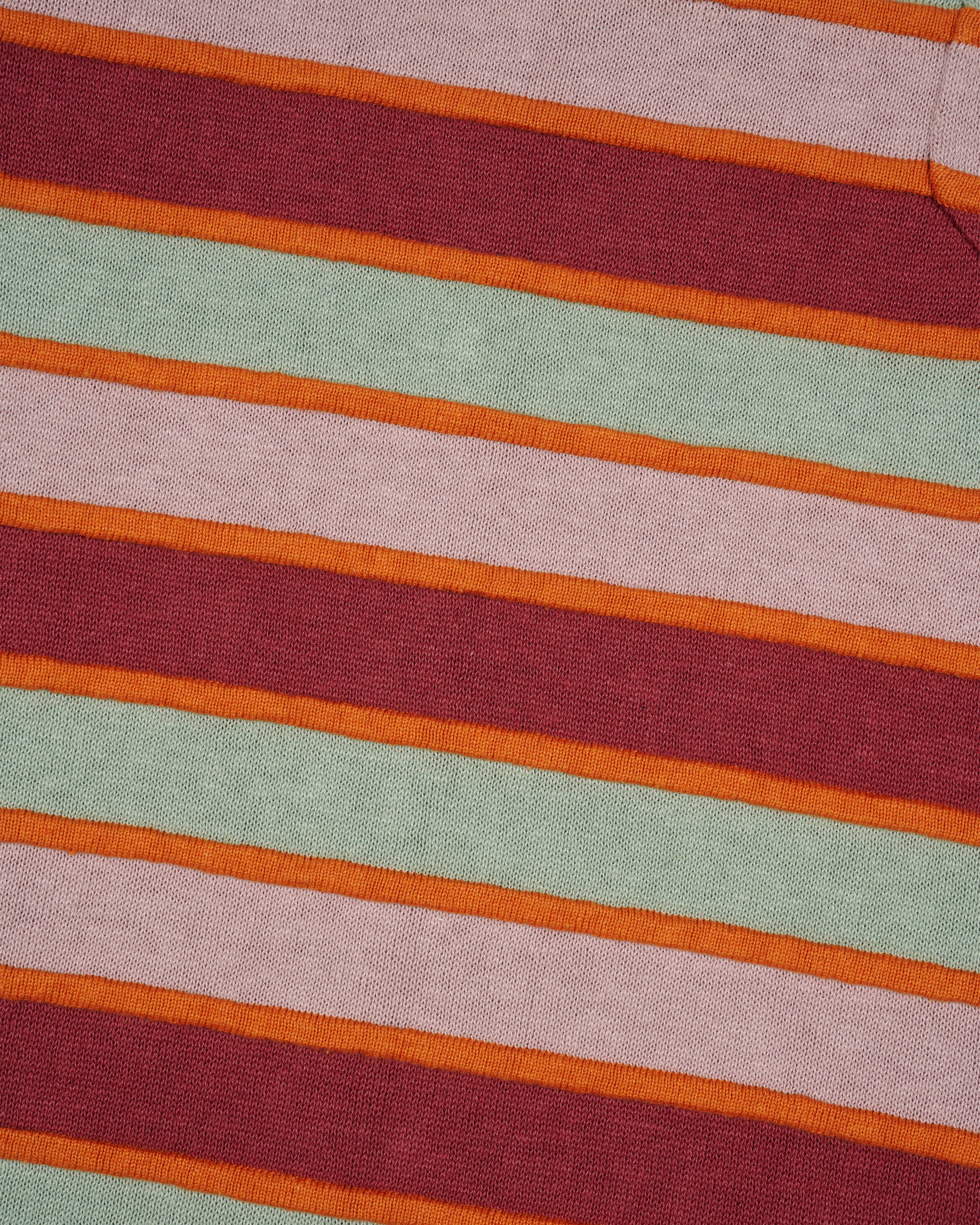 Brain Dead - Men's Lifted Stripe Half Zip Shirt - (Red Multi) view 3, Click to Zoom in