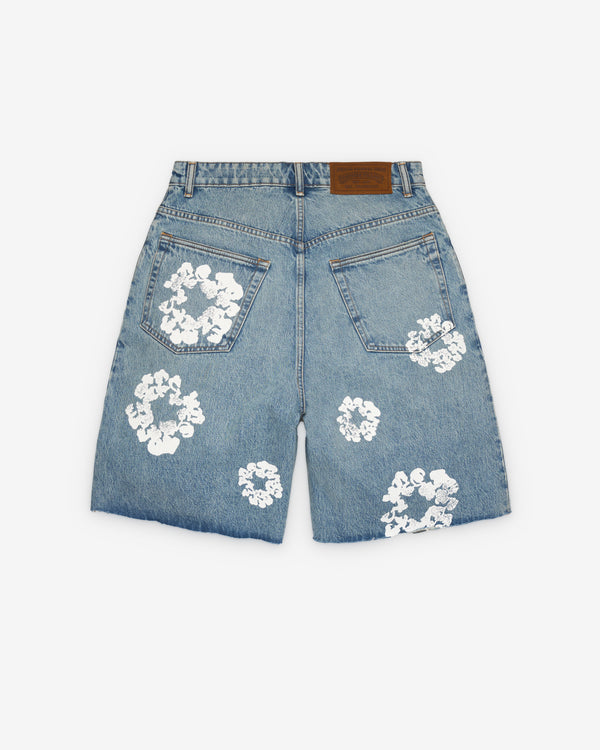 Denim Tears - Men's Cotton Wreath Denim Shorts - (Light Wash)