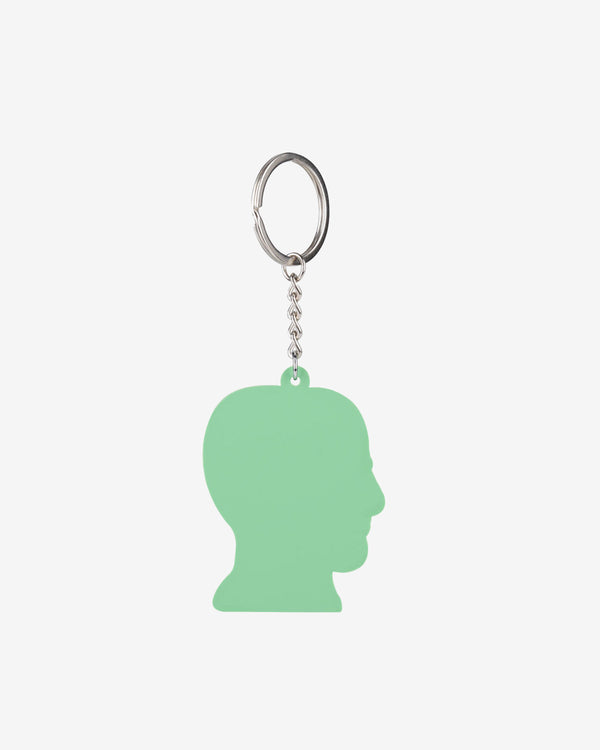 Brain Dead - Logohead Keychain Checkered - (Green)