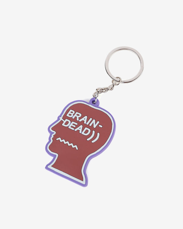 Brain Dead - Logohead Keychain - (Red)