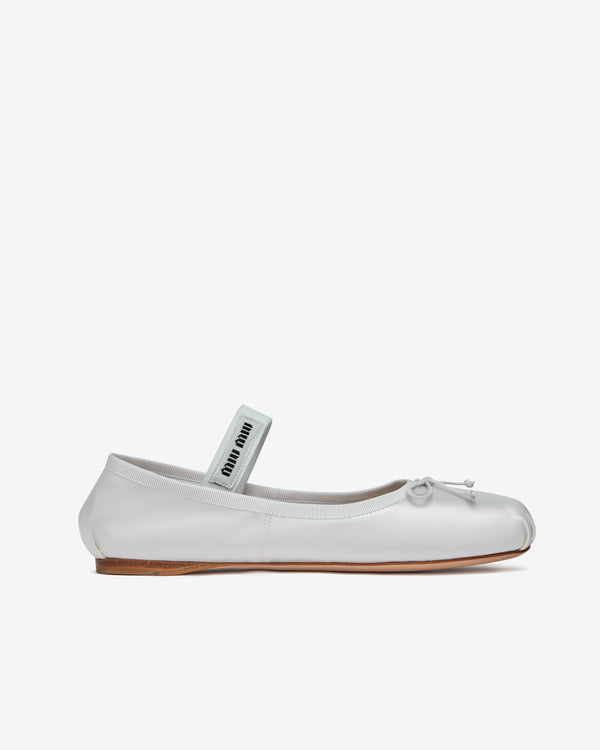 Miu Miu - Women’s Ballerina Shoe - (White)
