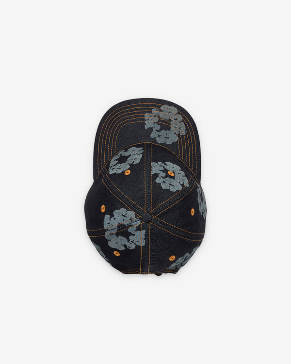 Denim Tears - Men's Mono Cotton Wreath Raw Denim Cap - (Indigo Wash)