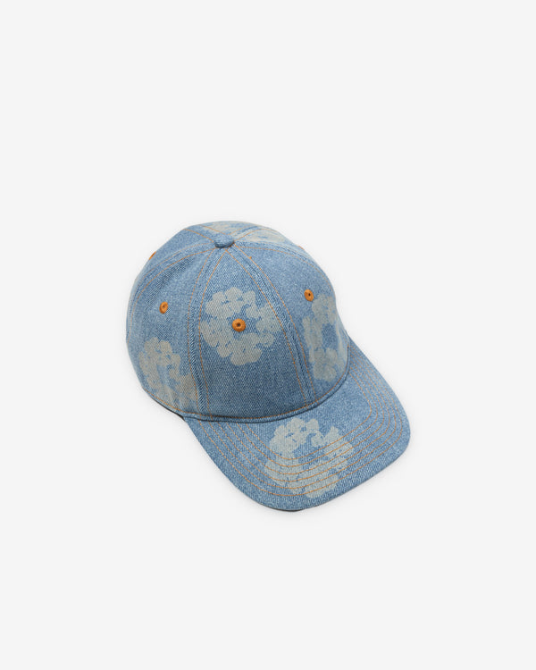 Denim Tears - Men's Mono Cotton Wreath Raw Denim Cap - (Light Wash)
