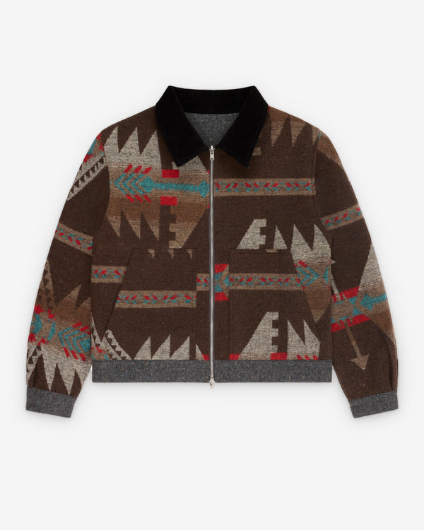 Fugazi - Men's Reversible Moving Blanket Jacket - (Grey)