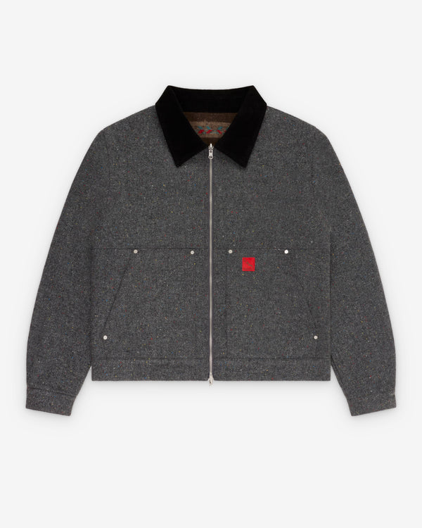 Fugazi - Men's Reversible Moving Blanket Jacket - (Grey)