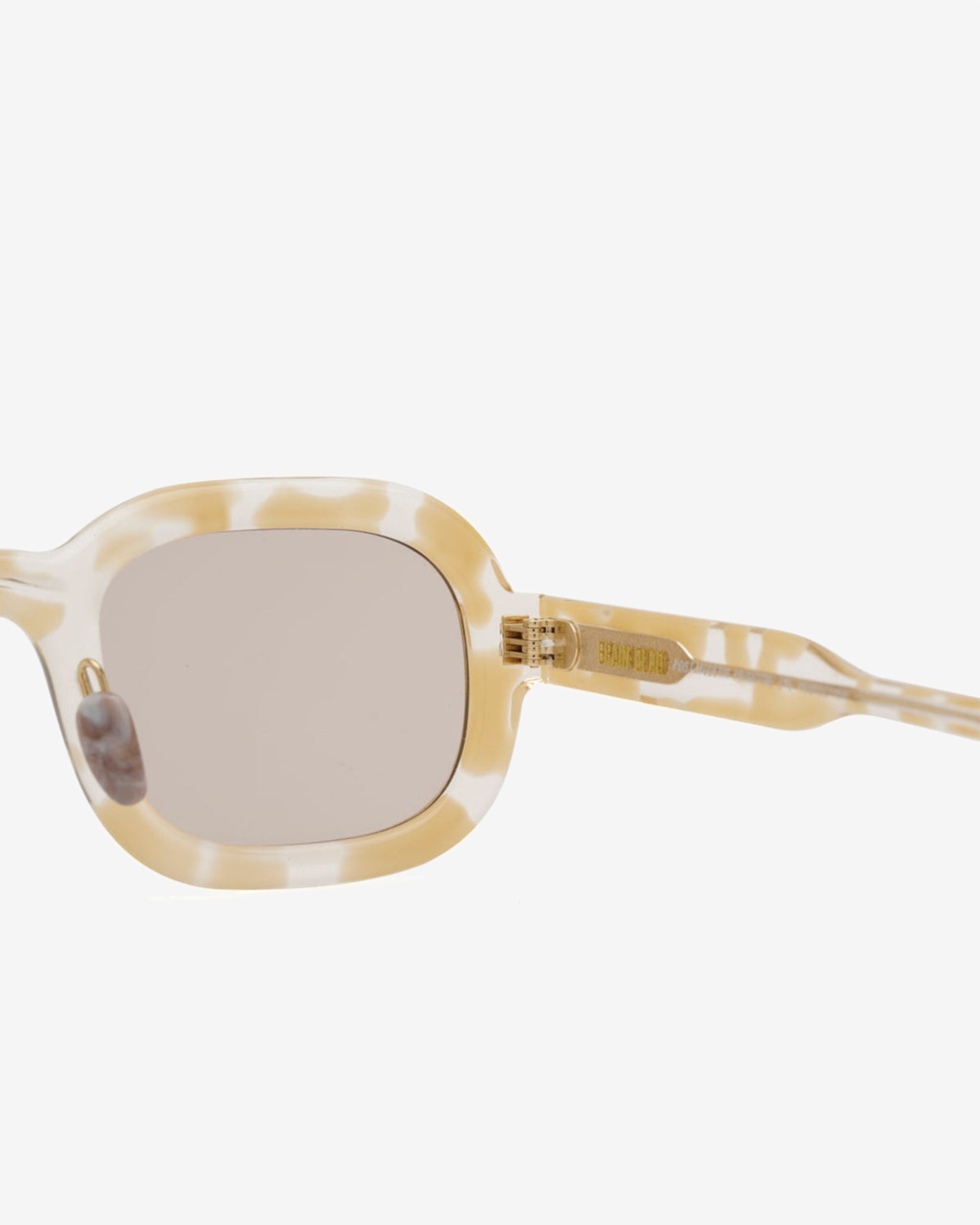 Brain Dead - Newman Post Modern Primitive Eye Protection Sunglasses - (Milk/Tortoise) view 3, Click to Zoom in