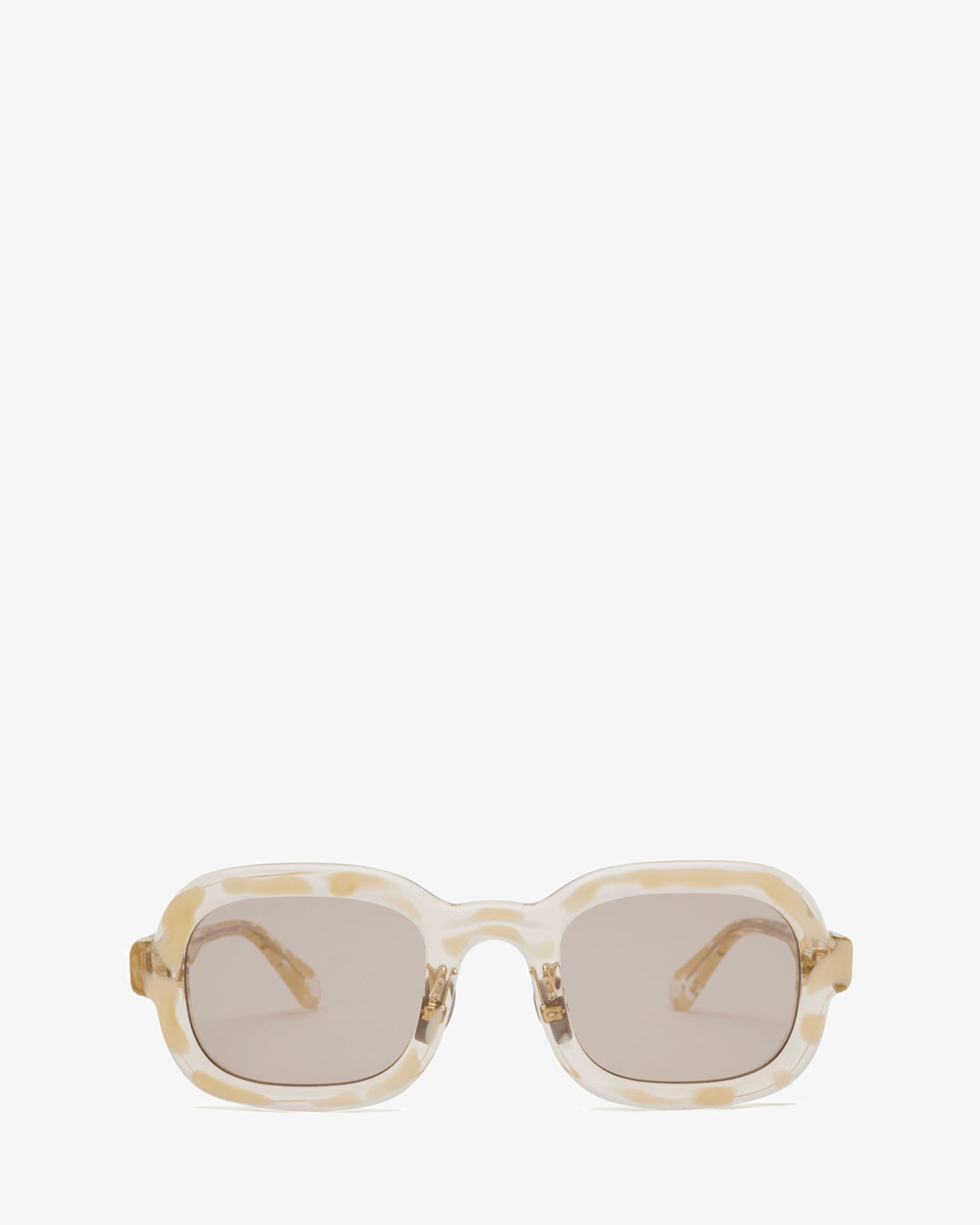 Brain Dead - Newman Post Modern Primitive Eye Protection Sunglasses - (Milk/Tortoise) view 1, Click to Zoom in