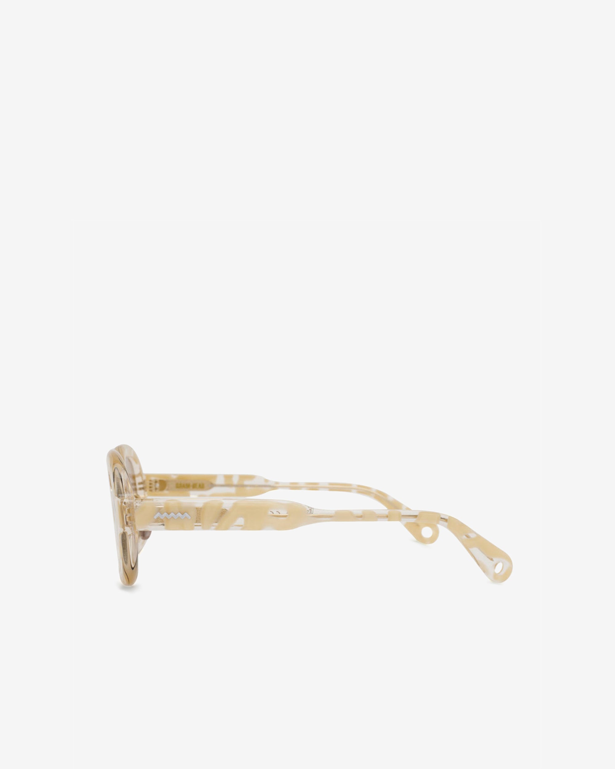 Brain Dead - Newman Post Modern Primitive Eye Protection Sunglasses - (Milk/Tortoise) view 2, Click to Zoom in